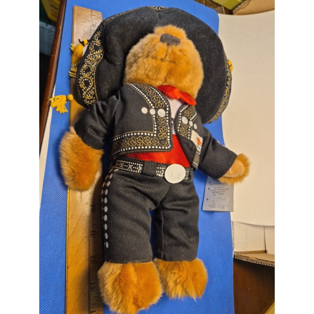 Hard Rock Cafe Cancun Mariachi Bear 2009 Herrington Collection with Tag Plush 9"